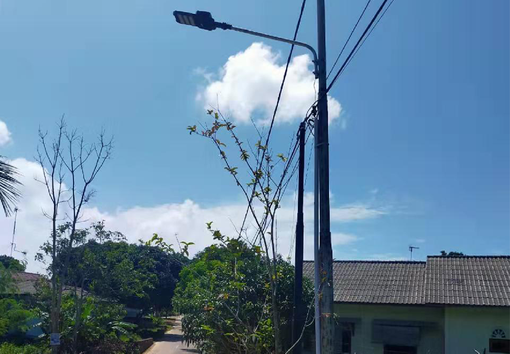 太阳能二体灯案例